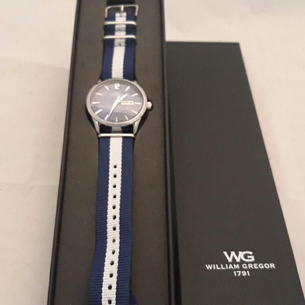 William Gregor 1791 Navy Blue Watch